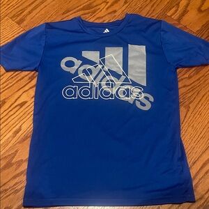 adidas Royal Blue Logo Performance Tee